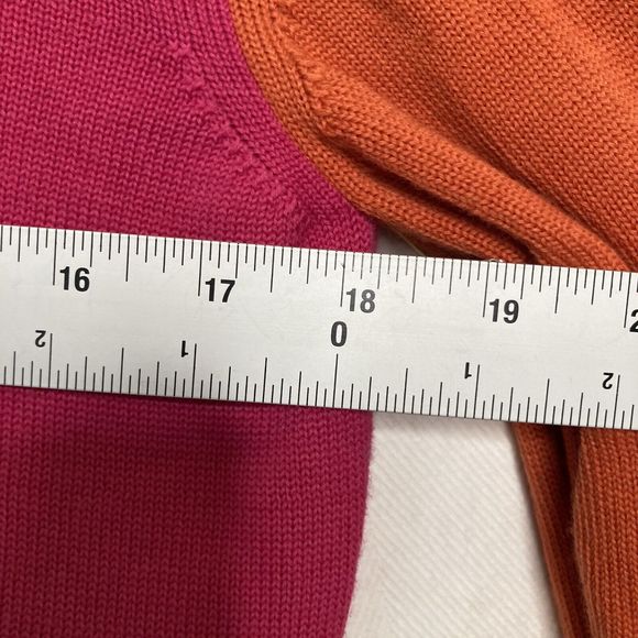 FACETASM Pink Wool Colorblocked Turtleneck Sweater Size 1 Or Small - Picture 8 of 12